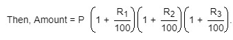Important formulas for compound interest 17 When Rates are different for different years