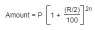 Important formulas for compound interest 14 When interest is compounded Half-yearly