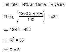 Simple Interest - General Questions 4 rate of interest