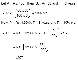 Compound Interest - General Questions 3 the compound interest is