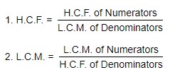 Important Formulas for H.C.F and L.C.M 3 H.C.F. and L.C.M. of Fractions