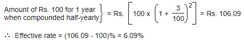 Compound Interest - General Questions 5 The effective annual rate