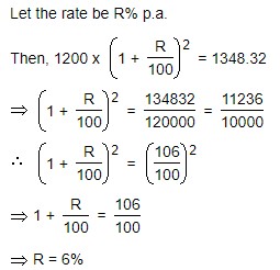 Compound Interest - General Questions 2 rate of compound interest