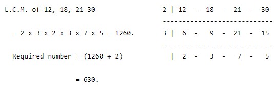 Problems on H.C.F and L.C.M 2 the least number
