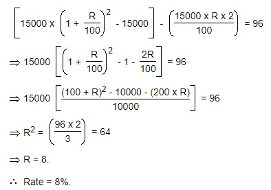Compound Interest - General Questions 4 the rate of interest per annum