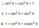 Height and Distance - Important Formulas 25 Trigonometrical Identities