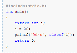 Declarations and Initializations - Find Output of Program 12 Screenshot 1
