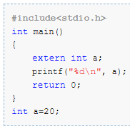 Declarations and Initializations - Find Output of Program 13 Screenshot 1