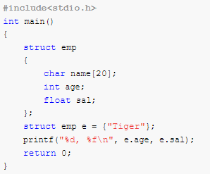 Declarations and Initializations - Find Output of Program 15 What is the output of the program