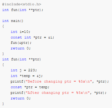 Const - Find Output of Program 15 Screenshot 3