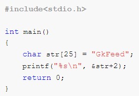 Strings - Find Output of Program 11 What will be the output