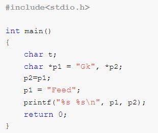 Strings - Find Output of Program 11 What will be the output
