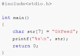Strings - Find Output of Program 13 What will be the output of this