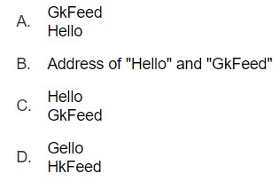 Strings - Find Output of Program 14 Options